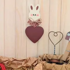 トールペイント作品 うさぎの置物 カントリー雑貨 - メルカリ