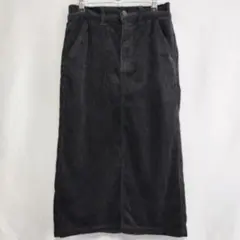 しまむらクロッシー・黒 コーデュロイ タイトスカート Mサイズ