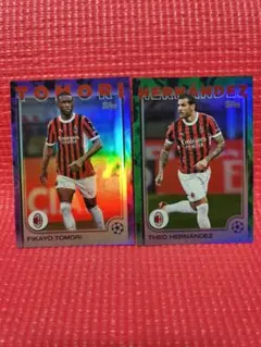 topps ACミラン トモリ&テオ 299シリ 99シリ 2枚セット