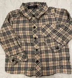 BURBERRY チェック柄長袖シャツ 90cm