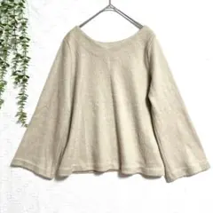 green label relaxing　Vネック　カットソー　秋冬　長袖　M