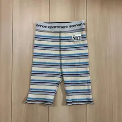 semon apartment リブボーダーハーフパンツ