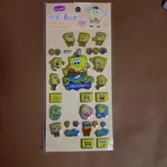 昔のスポンジボブ★キラキラ★ぷくぷくシール