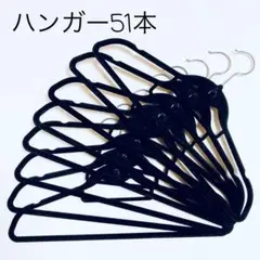【まとめ売り】衣類ハンガーセット 51本 滑りにくい ベロア 衣替え 収納