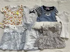 女の子 ベビー服 半袖トップス7点セット 80サイズ　　　　　　　　　まとめ売り