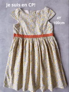 [Je suis en CP!]4A(100cm) 小花柄ワンピース インポートのサムネイル