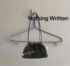 美品.NOTHING WRITTEN ブラックショルダーバッグ9.24