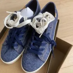 特価 ケッズ デニムスニーカー 24.5 デニム生地 靴 keds 紐靴のサムネイル