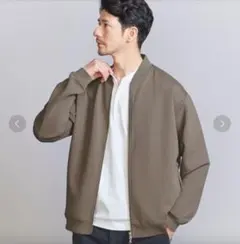 BEAUTY&YOUTH ジップブルゾン モカブラウン タグ付Mサイズ