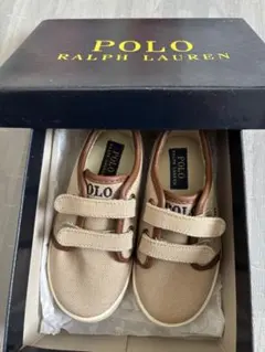 POLO ベージュ スニーカー 14cm