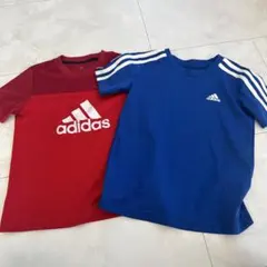 adidas Tシャツ 2枚セット 120cm サッカー