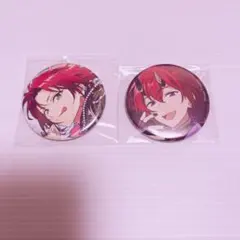 あんスタ　コレクション缶バッジ　衣更真緒 朱桜司