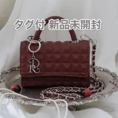 Darich♡DRチャームチョコレートハンドバッグ♡ボルドー - メルカリ
