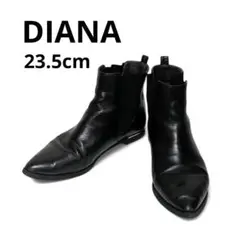 DIANA　ショートブーツ　ブラック　23.5 サイドゴアブーツ