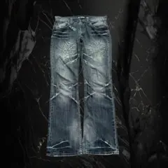 archive flare grunge denim design y2k