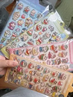 しんちゃん　ウォーターシール　水シール　4枚セット　①