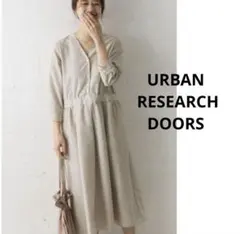 URBAN RESEARCH DOORS ジオメトリックプリントワンピース