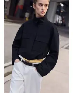 試着のみ　ZARA ショートハイネックジャケットのサムネイル