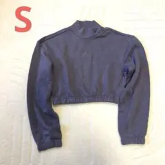 アディダス裏起毛ショートクロップドスエットSサイズ