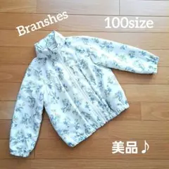 美品♪【Branshes】花柄ナイロンパーカー　100size☆アウター