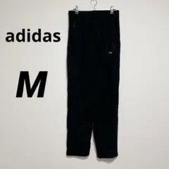 【イチオシ】adidas ブラック ジョガーパンツ Mサイズ　ピンクロゴ　軽い
