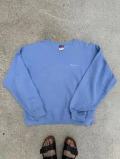 90s old vintage Champion ライトブルー トレーナー