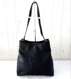 極美品】MARY QUANT シュリンクデイジーエンボス トート 黒 - メルカリ