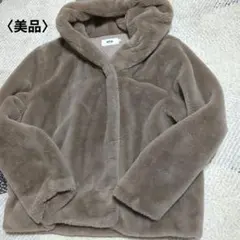 AZUL by moussy フード付きボアコート