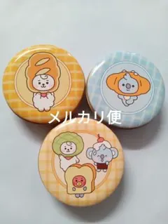 BT21 プチキャン 3個セット(RJ＆KOYA＆TATA、RJ、KOYA)のサムネイル