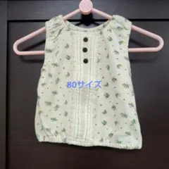 Biquette 花柄 ノースリーブ トップス 80cmのサムネイル