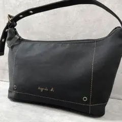 美品✨ agnes b. デニム アクセサリーポーチ ハンドバック バニティ