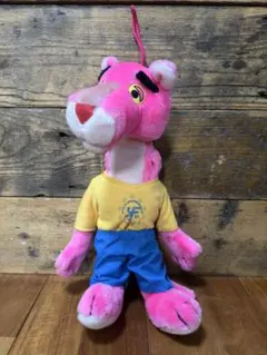 【90's ヴィンテージ】　ピンクパンサー　ぬいぐるみ　世界ハンドボール選手権