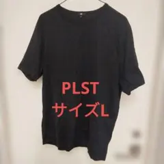 PLST シンプルクルーネック半袖Tシャツ ブラック サイズLのサムネイル