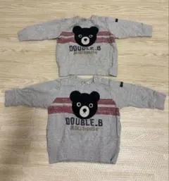 古着　DOUBLE B トレーナー　2着セット