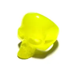新品★ネオンカラー スカルリング 指輪 Y 14号／SKULL／ドクロ／ROCKのサムネイル