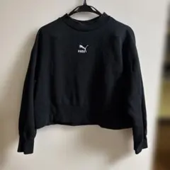 SALE 2222-1888PUMAブラック ショート スウェットM