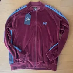 GWセール‼️新品Needles バーガンディ ベロアトラックジャケット XL