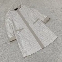 UNTITLED スプリングコート　薄手　綺麗め　白　アイボリー　サイズ2