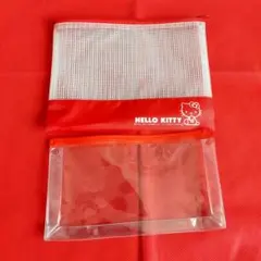 HELLO KITTY メッシュポーチ 赤　セット　ハローキティ