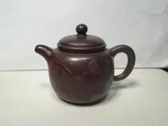 宜興紫砂 匏尊壺 原矿紫泥（40目）約180ml 中国茶壺 急須 未使用