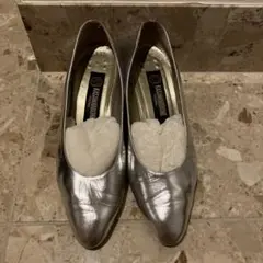 シルバー　靴　フォーマル
