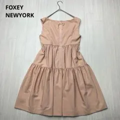 ■ フォクシー　レディエンパイア ティアードドレス ワンピース バックリボン