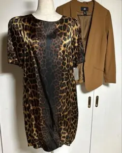 ZARA レオパードワンピース