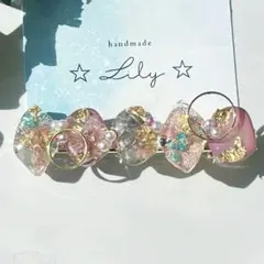 ☆*:.。. 押し花　ドライフラワー　クリップ。.:*☆No.441