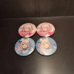 フワモコ　原宿限定　缶バッジ ホロライブ フワワ モココ