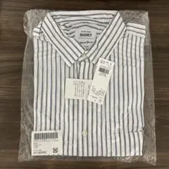 【GLOBAL WORK】 ファインスムースストライプシャツ 新品
