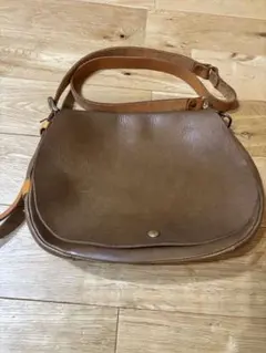 Tideway ショルダーバッグ ブラウン レザー