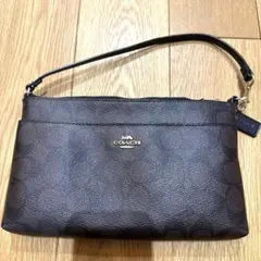 COACH ブラウンレザー ハンドバッグ