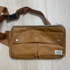 PORTER ボディバッグ ブラウン