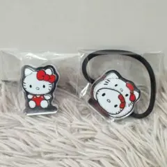 富江×ハローキティ エニマイくじ アクリルヘアゴム アクリルピンズ